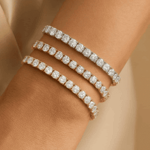 צמיד טניס 3 שיניים 10 קראט