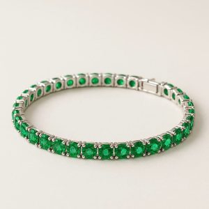 צמיד טניס אמרלד 10 קראט