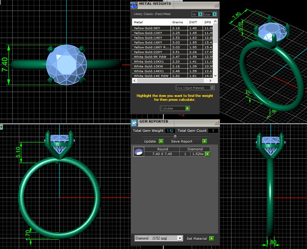 טבעת אירוסין סוליטר 1.5 קראט – תמונה 10