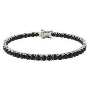 צמיד טניס יהלומים שחורות 10 קראט