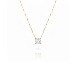 שרשרת סוליטר פרינסס מרובע 1 קראט